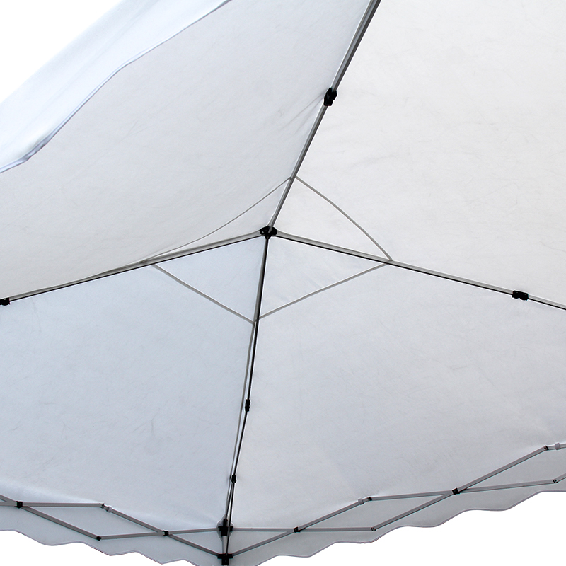 A05-Stahlrahmen Schwarzpulverbeschichtung 140 g Polyester Outdoor-Falt-Baldachin Pavillon