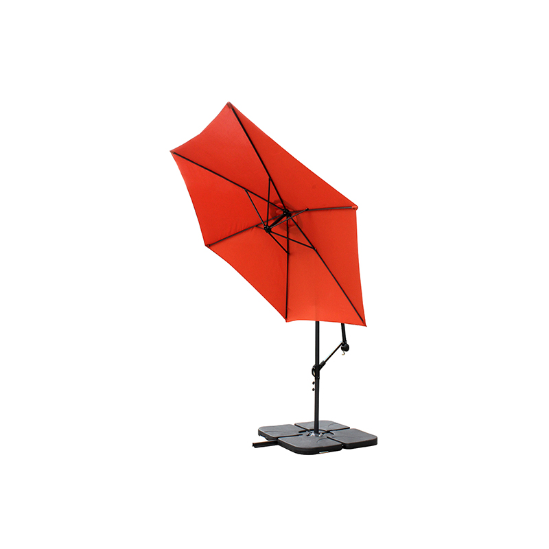 Hängende Regenschirm -Terrassen -Terrassen -Sonnenschatten Offset Outdoor Market mit Kreuzbasis