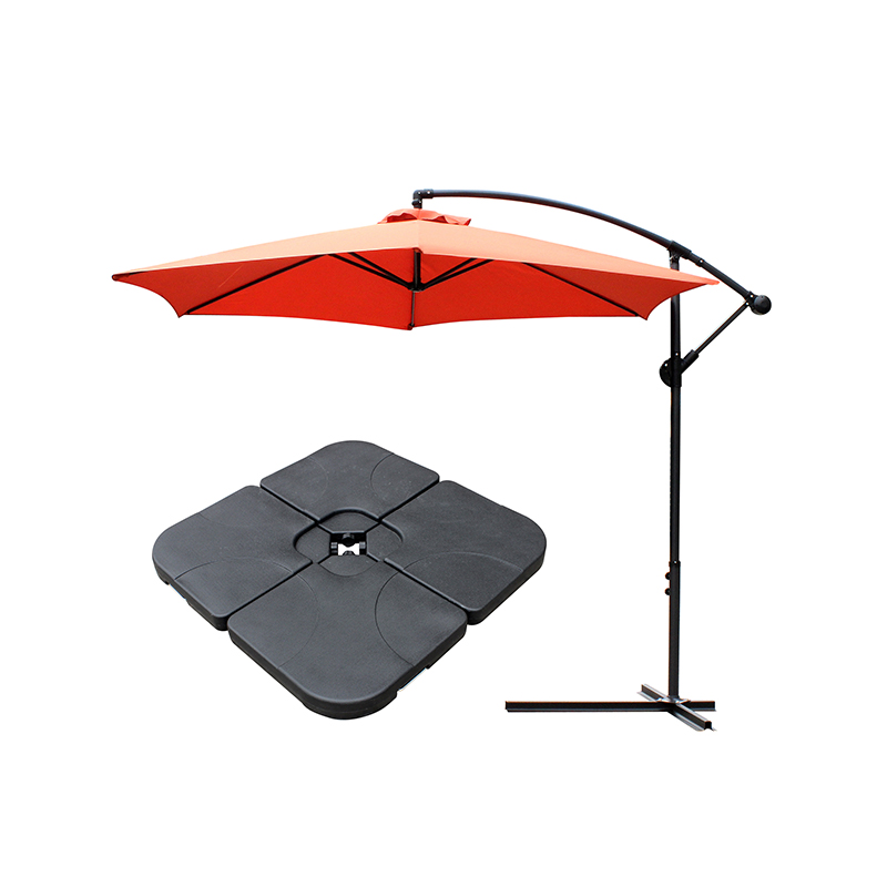 Hängende Regenschirm -Terrassen -Terrassen -Sonnenschatten Offset Outdoor Market mit Kreuzbasis