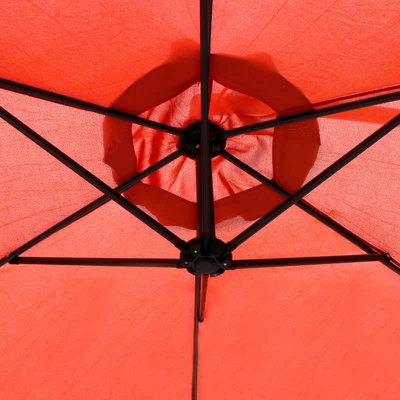 Hängende Regenschirm -Terrassen -Terrassen -Sonnenschatten Offset Outdoor Market mit Kreuzbasis