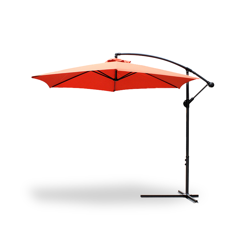 Hängende Regenschirm -Terrassen -Terrassen -Sonnenschatten Offset Outdoor Market mit Kreuzbasis